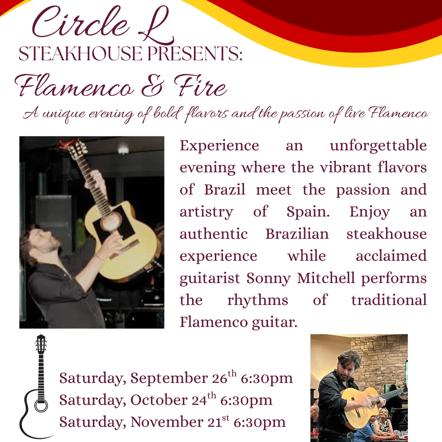 Flamenco, Fire and Flavor Dinner Show - Saturday, November 21, 6:30 PM